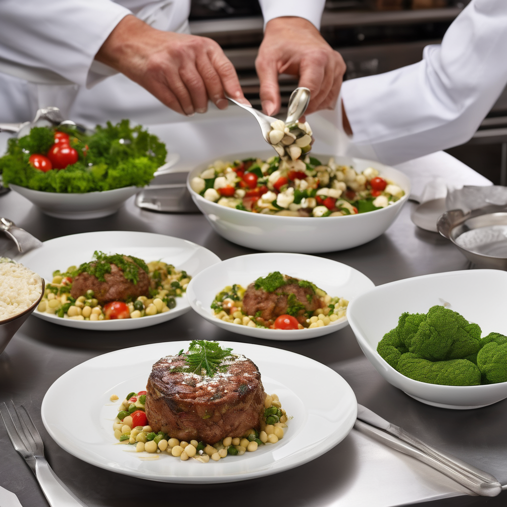 Authentic Greek food culinary preparation